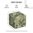 thumbnail image 2 of Rateoe Tropical Plants Green Pattern Tissue Box Cover, Modern Square Decorative Leather Facial Paper Case Organizer Holder Dispenser 5X5X5'', 2 of 8