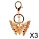 thumbnail image 1 of 2 Llaveros Brillantes de Mariposa, Accesorio de Joyería, Llavero de Diamantes de Imitación Artificiales de Oro 3D, Llaveros de Mochila para Mujeres Y 3 piezas, 1 of 6