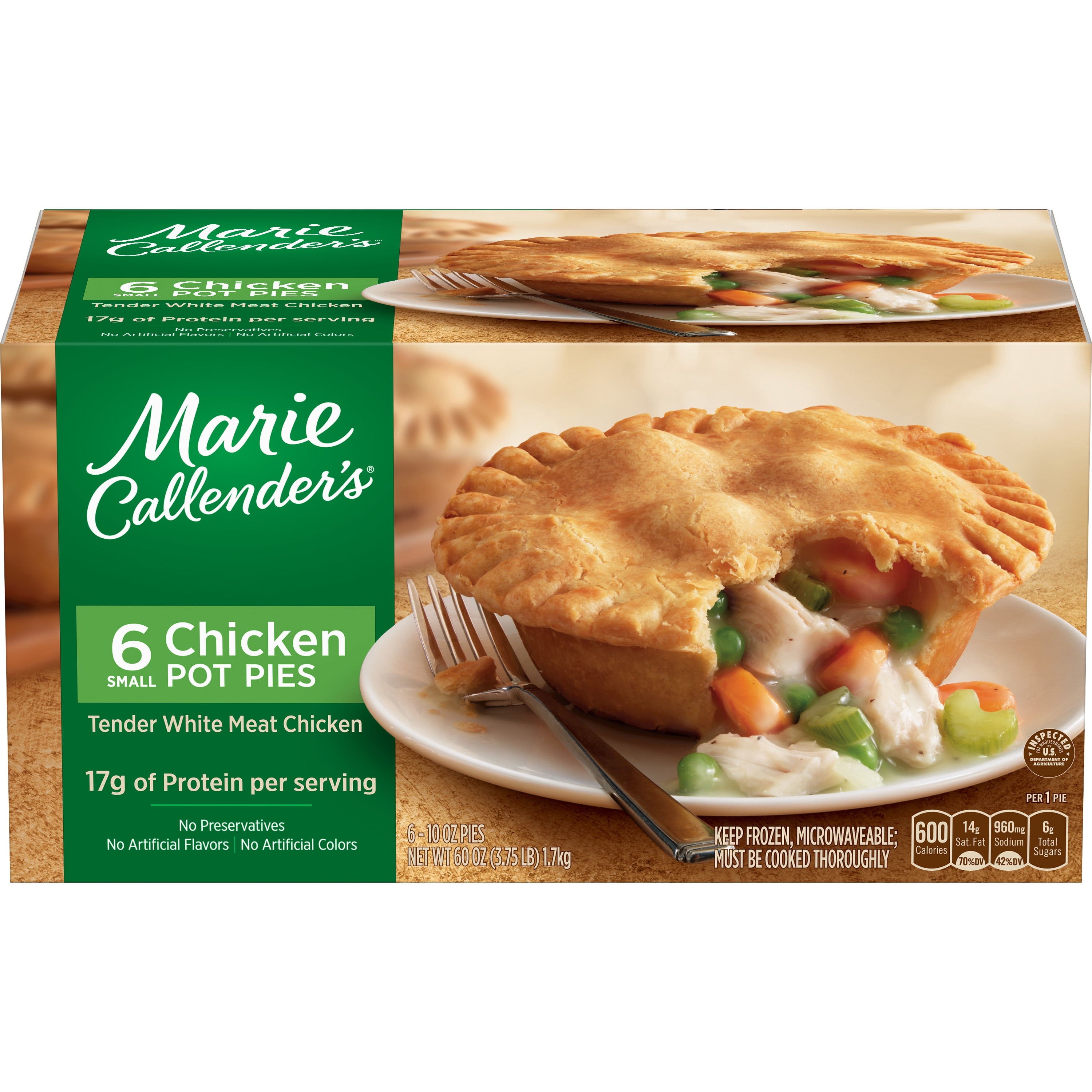 Marie Callenders Chicken Pot Pie 10 Ounce 6-Count - Walmart.com