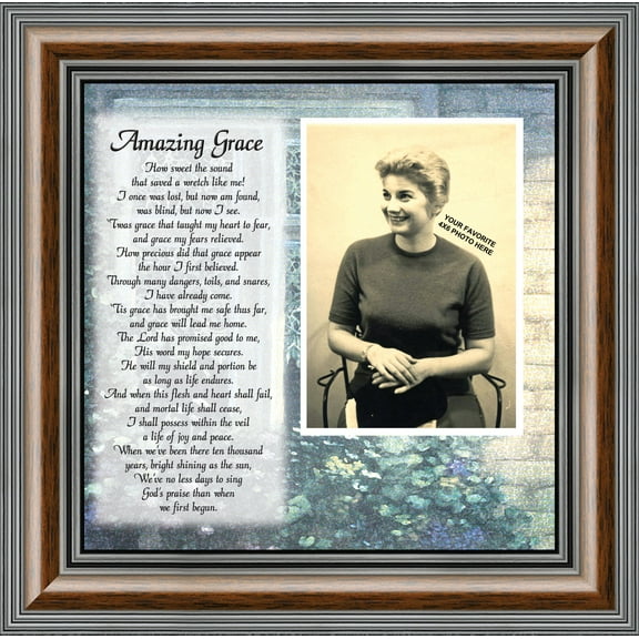 Amazing Grace, Great Hymns of the Faith, Personalized Picture Frame, 10x10 6787