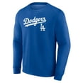 thumbnail image 2 of Men's Royal Los Angeles Dodgers Team Lockup Sweatshirt, 2 of 3