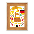 thumbnail image 1 of Germany Landmark Flag Culture Desktop Wooden Photo Frame Display Picture Art Painting Multiple Sets, 1 of 3