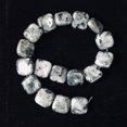 thumbnail image 3 of Speckle Labradorite Square Coin Bead 7.5 inch Strand | 12x12x5mm | 17 Beads |, 3 of 12