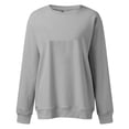 thumbnail image 4 of Futezty Crewneck Sweatshirts Women Trendy Casual Long Sleeve Tops Cute Teen Girls Crew Neck Sweatshirt Sweaters 2024, 4 of 5