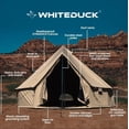 thumbnail image 5 of WHITEDUCK Regatta Canvas Bell Tent - w/StoveJack, Waterproof, 4 Season Luxury Camping and Glamping Yurt Tent Outdoor (16.5' (5M), Water Repellent, Realtree Edge), 5 of 6