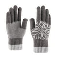 thumbnail image 1 of EeaseMX 1 par de guantes gruesos para pantalla táctil, de punto, cálidos, resistentes al viento, de invierno, para hombre (gris), 1 of 7