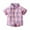 Pink, variant on AJTQTH Summer Cotton Comfy Shirt for Baby Boys Toddler Classic Collar Short-Sleeved Plaid Blouses with Pocket Button Down Suit for School Outdoor Party Holiday Pink 12-18 Months