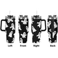 thumbnail image 2 of Halloween Ghost Tumbler with Handle Insulated Stainless Steel 40oz Tumbler Handle Lid Straw Halloween Mug for Hot Cold Drinks Gifts for Women Men, 2 of 5