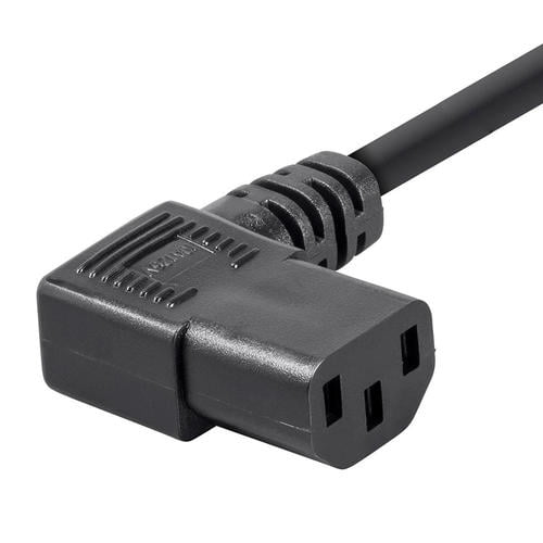 3FT,6FT,10FT Right-Angle 90 Degree AC Power Cord NEMA5-15P//IEC320 C13 18 AWG 10A