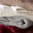 thumbnail image 4 of Croscill Sable Solid Faux Fur Throw in Ivory, 4 of 6