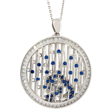 Pori Jewelers CZ Sterling Silver Pendant Necklace