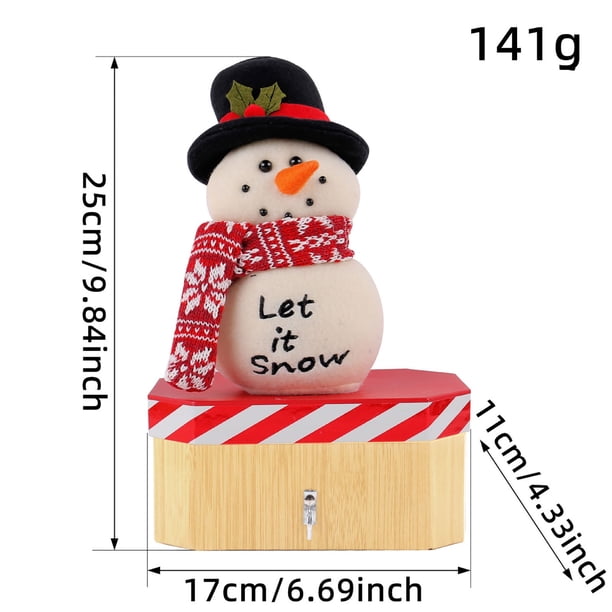 Santa Claus Doll Candy Box Cute Children's Gift Box Christmas Peacedd Fruit Box Decoration