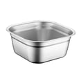 thumbnail image 4 of GROWTH TANK Stainless Steel Square Basin Food Storage Container for Kitchen Dinner Party 24cm, 4 of 9