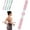 Pink, variant on Yoga Stange - Yoga Bar Posture Correction, 3 mm Stainless Steel for Back & Neck, Anti-Buckle Yoga Stick, Gymnastics Stick with Stainless Steel Core & Foam for Adults & Children