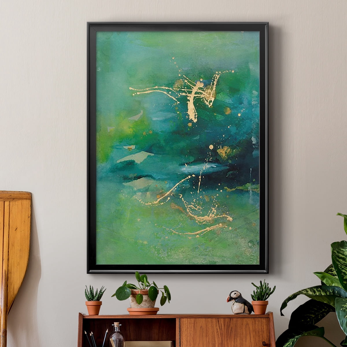 Peaceful Diptych II Premium Framed Print, in Gold, Black, or Silver - Ready to Hang