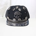 thumbnail image 4 of Trendy Baseball Hat with Adjustable Buckle Duckbill Hat For Men Themed Party Music Concert Punk Outfit Accessory, 4 of 9