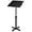 Black, variant on PRZL Classic Lectern Podium Stand, Height Adjustable Mobile Podium, Multi-Purpose Tabletop for Speech, Lecture, Church, Reading or Laptop Desk with Edge Stopper, Black
