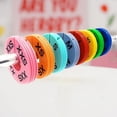 thumbnail image 3 of Tnobhg 10Pcs Size Separators Reused Break-resistant Effective Lightweight Fine Workmanship Distinguish Clothes Bright Color Round Clothing Size Hanger Dividers Household Supplies, 3 of 8