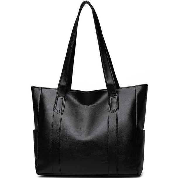LHSHID Tote Bags for Women's PU Leather Big Purses and handbags ladies Waterproof Big Shoulder Bag