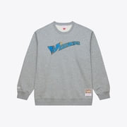Men's Mitchell & Ness Heather Gray Washington Wizards Walk-Off Fleece Sweatshirt