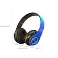 thumbnail image 3 of ZFYXGS Bluetooth Headphones Over Ear, Headphones Wireless with Noise Cancelling Hight Sound Quality Waterproof Foldable LED Light, Wireless Bluetooth Headphones for Home Office Cellphone PC, 3 of 6