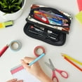 thumbnail image 7 of PhooArto Pencil Case, Red Pandas Daisy Flowers Pattern Large Capacity Pencil Pouch Stationery Pen Bag, 7 of 7