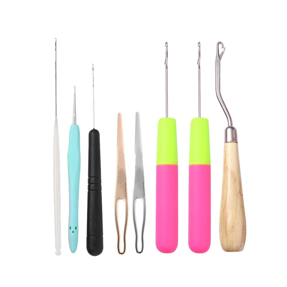 Etereauty Crochet Hook Hairlatch Knitting Set Dreadlocks Tool Needle
