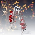 thumbnail image 2 of Spencer Animated Musical Jingle Bells Santa Claus Climbing Ladder Christmas Tree Decoration Toy Kids Gift, 2 of 8