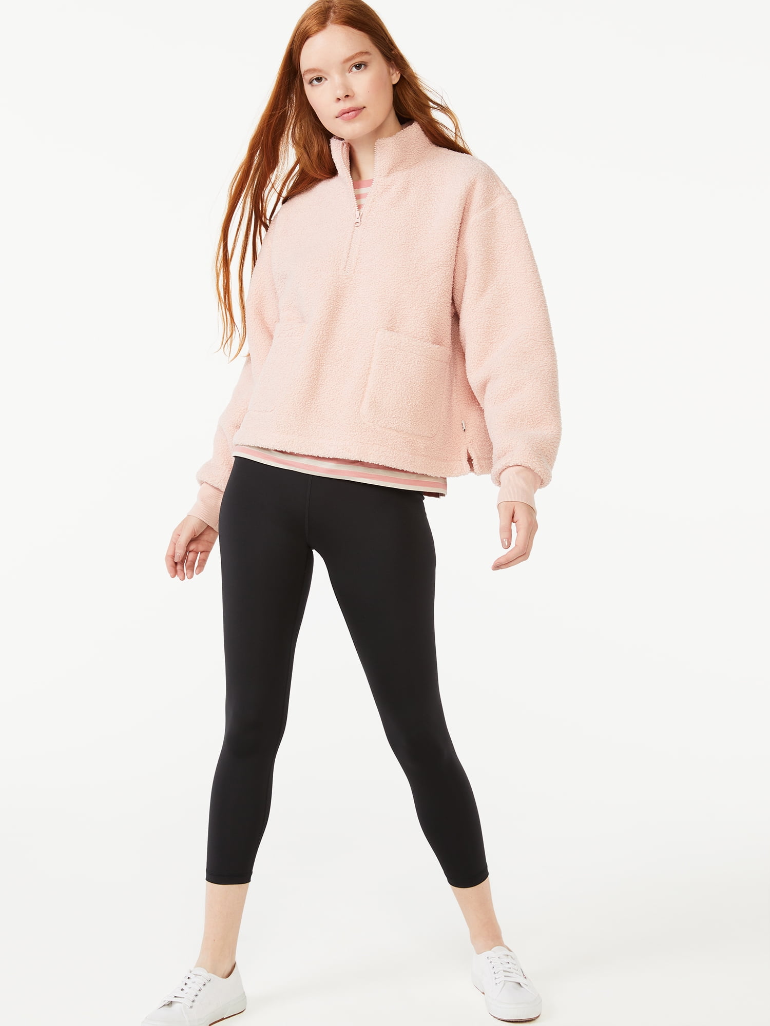 Teddy half zip online sweatshirt