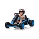 thumbnail image 2 of Go Kart eléctrico infantil 24V para niños 8-12 años - Doble motor 300W - Batería 9Ah - Velocidad máxima 13km/h - Drift seguro - Pantalla de energía - Música y bocina - Carga máx. 70kg - Azul, 2 of 7