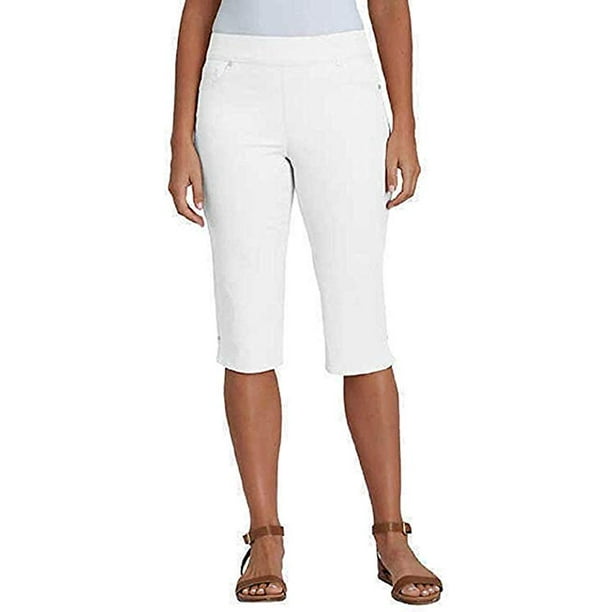 Gloria Vanderbilt Ladies' Avery Skimmer Capri, Crystal White, 18 NEW