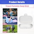 thumbnail image 6 of Vocoste Portable Soap Dish Box Soap Holder for Travel Gym Outdoor with Cover White, 6 of 7