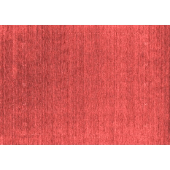 Ahgly Company Indoor Rectangle Abstract Red Contemporary Area Rugs, 2' x 3'