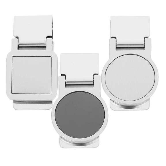 Supvox 3-Pack Stainless Steel Money Clips for Men, Portable and Everyday Use Wallet Accessory
