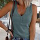thumbnail image 1 of Túnica De Verano Camiseta básica sin mangas para mujer, camiseta sin mangas con cuello en V, camiseta sin mangas con tirantes, atuendo diario Cgtredaw L Azul para Mujer, 1 of 1