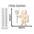 thumbnail image 2 of Unfinished Wood Devil Shape - Craft - up to 46" DIY 10" / 1/2", 2 of 3