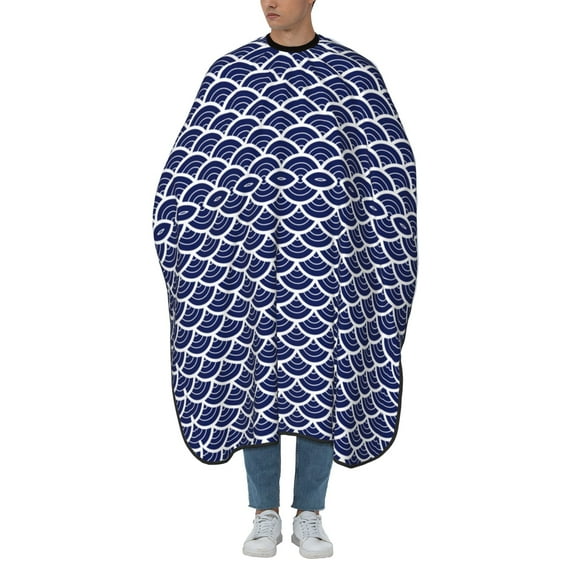 ZICANCN Hair Cutting Cape for Adults, Blue Scales Cape Salon Barber Cape for Hair Stylist Shampoo Capes Waterproof 55x66 IN