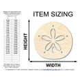 thumbnail image 2 of Unfinished Wood Sand Dollar Shape 10" / 1/4", 2 of 3