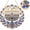 A001- A, variant on Pearl Diamond Painting Hanging Ornament Kit with Star of David Design, Blue and Gold Beaded Wall Decoration for Adult Craft Enthusiasts