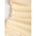 thumbnail image 5 of Yellow Womens Halter Tie Front Ruched Bust Textured Layered Ruffle Hem Mini Dress, 5 of 6