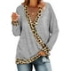 thumbnail image 1 of Suéteres cruzados sexys con cuello en V profundo para mujer Camisas de manga larga con bloque de color Adepaton WMZY-693-16, 1 of 1