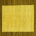 thumbnail image 1 of Ahgly Company Machine Washable Indoor Square Oriental Yellow Modern Area Rugs, 3' Square, 1 of 4