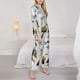 thumbnail image 3 of Balery Animal Bird Conjunto de Pijama con Estampado para Mujer, Conjunto de Dos Piezas con Manga Larga, Ropa de Dormir Suave con Bolsillos, Pijamas Cómodos-Large, 3 of 7