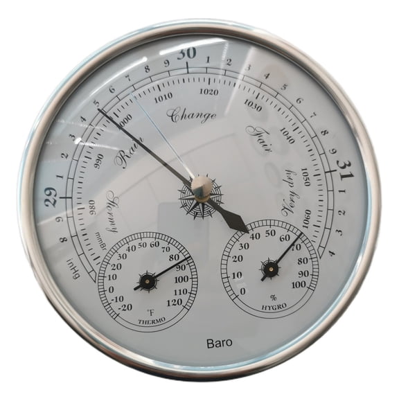 3 In 1 Weather Station (thermometer Hygrometer Barometer), American Dial Design ,Easy to Operate
