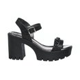 thumbnail image 2 of Zapatillas Para Mujer Tacón Ancho Cadena Casuales Negro negro 25 Incógnita 032D2A, 2 of 7