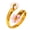 Pink, variant on Women's Open Statement Ring Easy Adjustable Daily Jewelry Orange