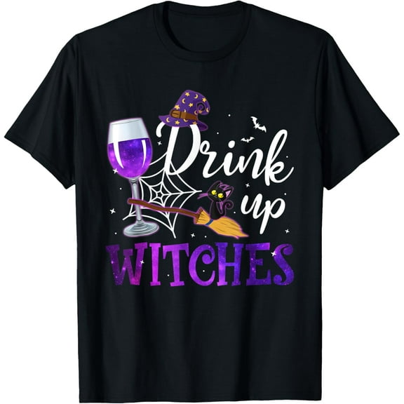 Funny Halloween Hat Drink Up Witches Funny Drink Up Witches T-Shirt