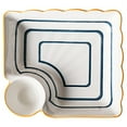 thumbnail image 1 of Bangcool Sushi Dish Ceramic Decorative Vintage Washable Snack Dish Kitchen Dumpling Plate, 1 of 10