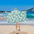 thumbnail image 5 of Toddler Hooded Beach Towel 24x50 Kids Bath Towels Soft Quick Dry for Swim Pool Boys Girls Cute Adorable Daisies and Leaves, 5 of 7