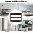 thumbnail image 4 of BOBOKY 3-Tier Entryway Table with Storage, Narrow Console Table w/Drawers & Shelves, X-Design Sofa Side Tables for Hallway, Modern Entry Tables for Foyer Living Room Bedroom (Espresso), 4 of 8